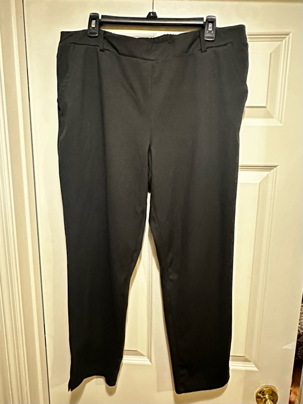 Women's Black Capri Dress Pants XL